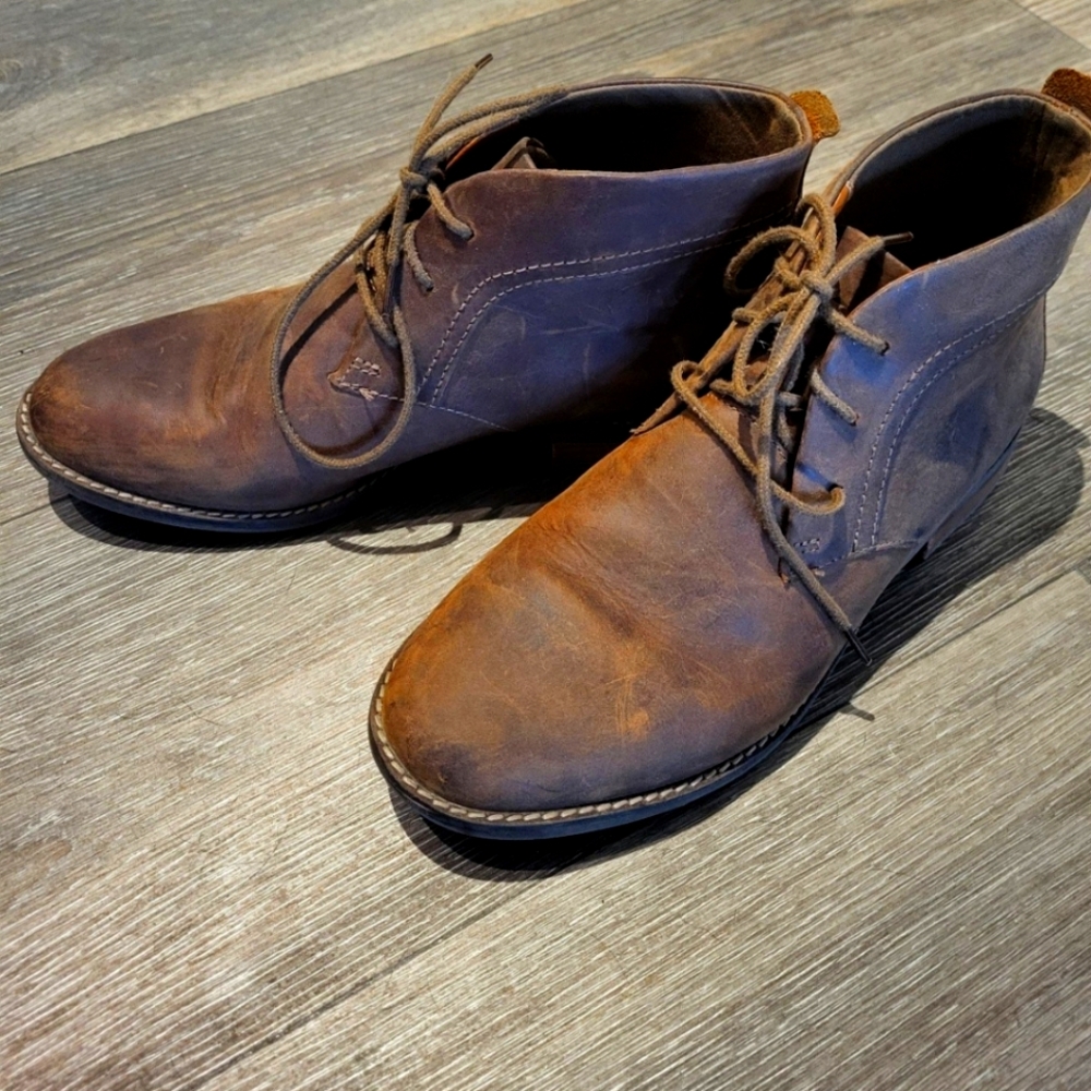 Womens Clark's Leather Boots 8